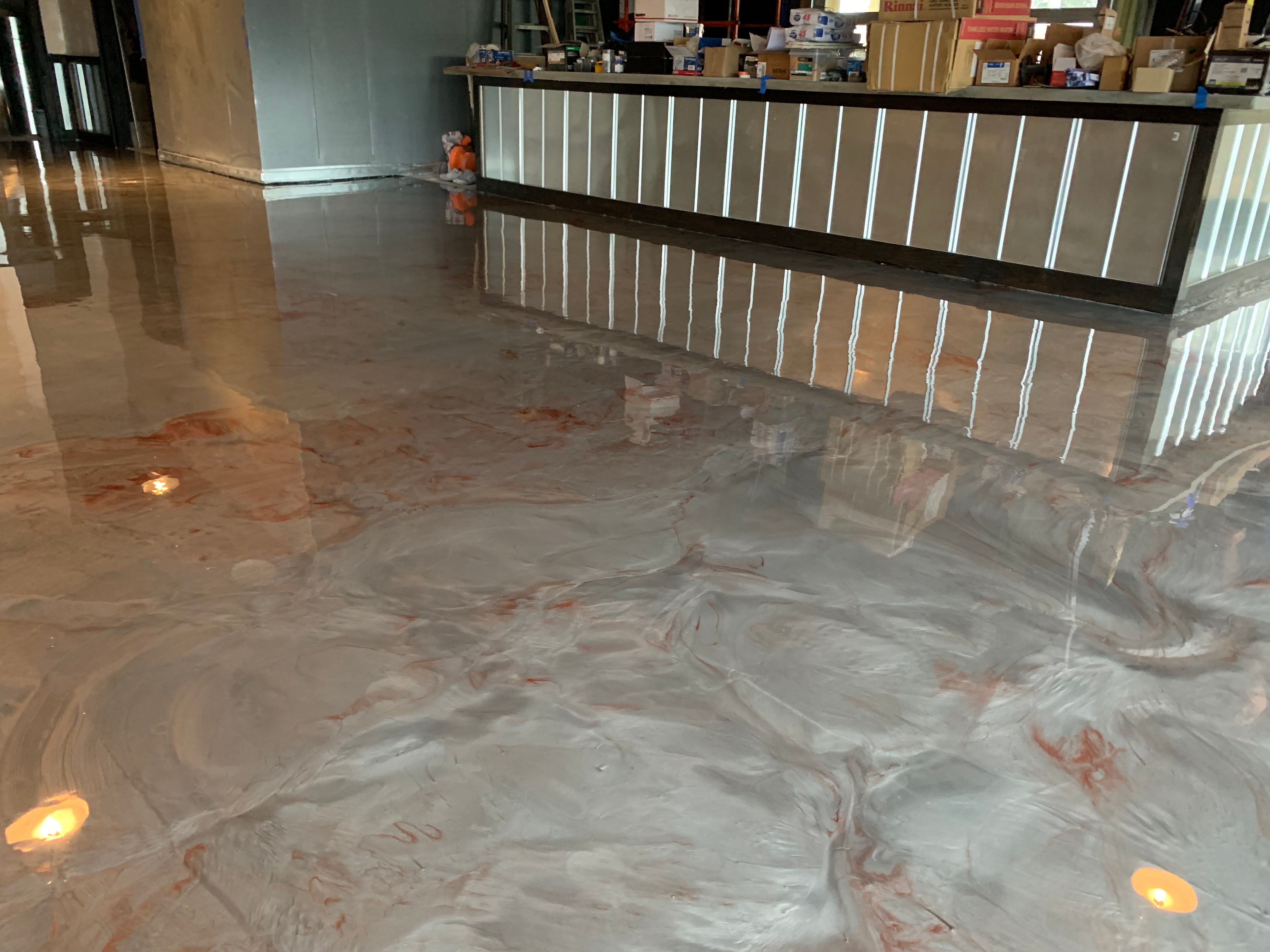 A Pro's Guide to Marble Metallic Epoxy Floors