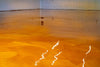 orange epoxy floor