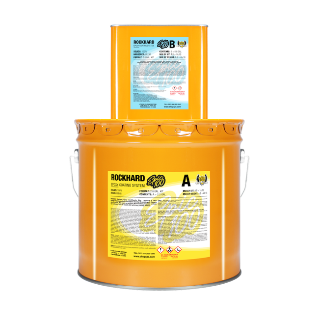 EPIC 100 Epoxy Resin Kit: Epoxy flooring kit & epoxy floor coatings. Rockhard Epic 100 by Epoxy ETC.