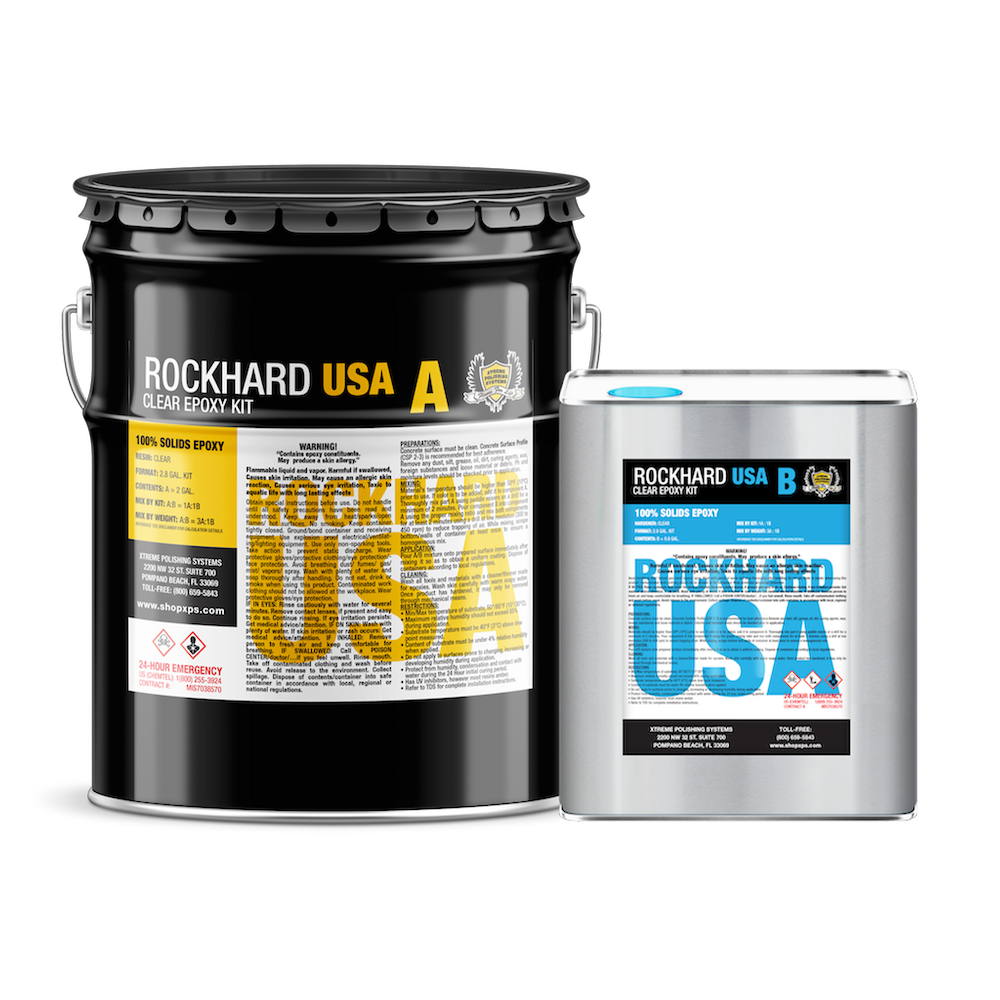 Rockhard Epoxy A&B Kit - Xtreme Polishing Systems. Clear Hardening Kit.