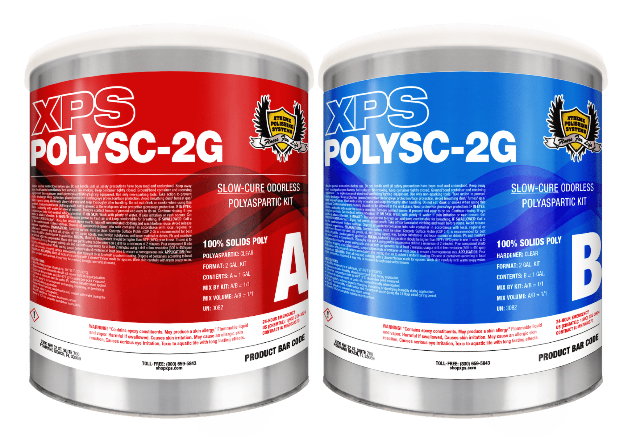 Slow Cure Polyaspartic - 2G - EPOXY ETC Floor Coatings.