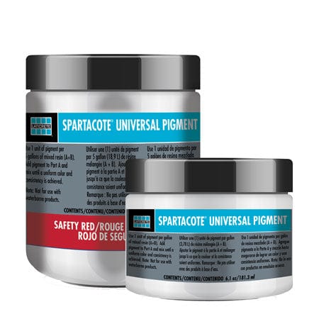 Polyaspartic floor coating colors by SPARTACOTE Universal Pigments - Epoxy ETC: epoxy colors for concrete, colored epoxy paint.