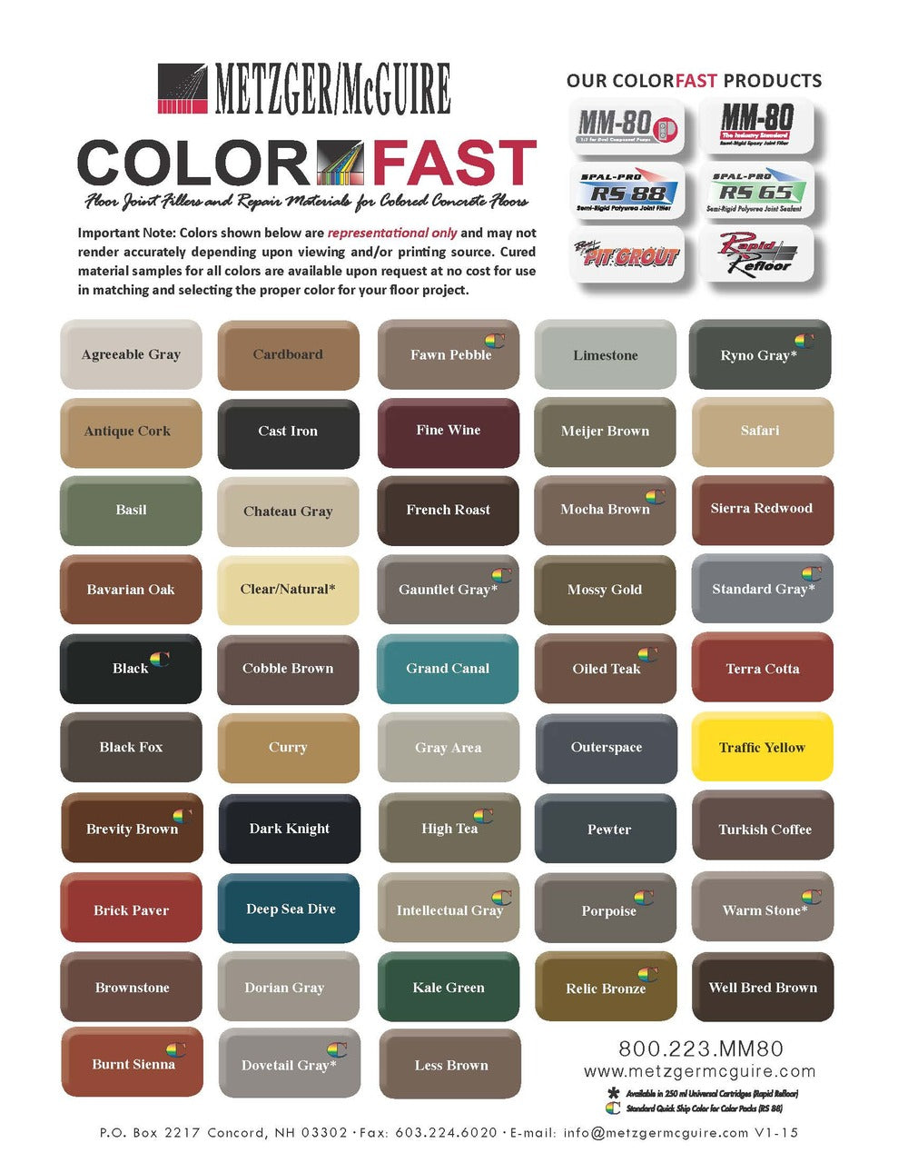 Color Chart