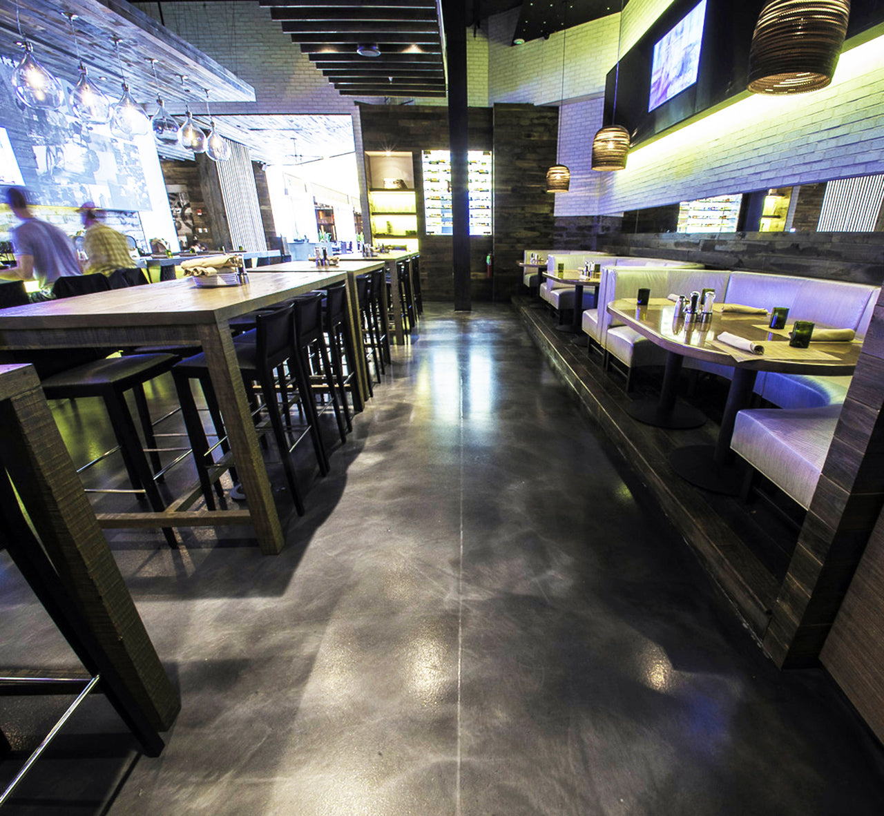 Epoxy Restaurant Floor - EpoxyETC