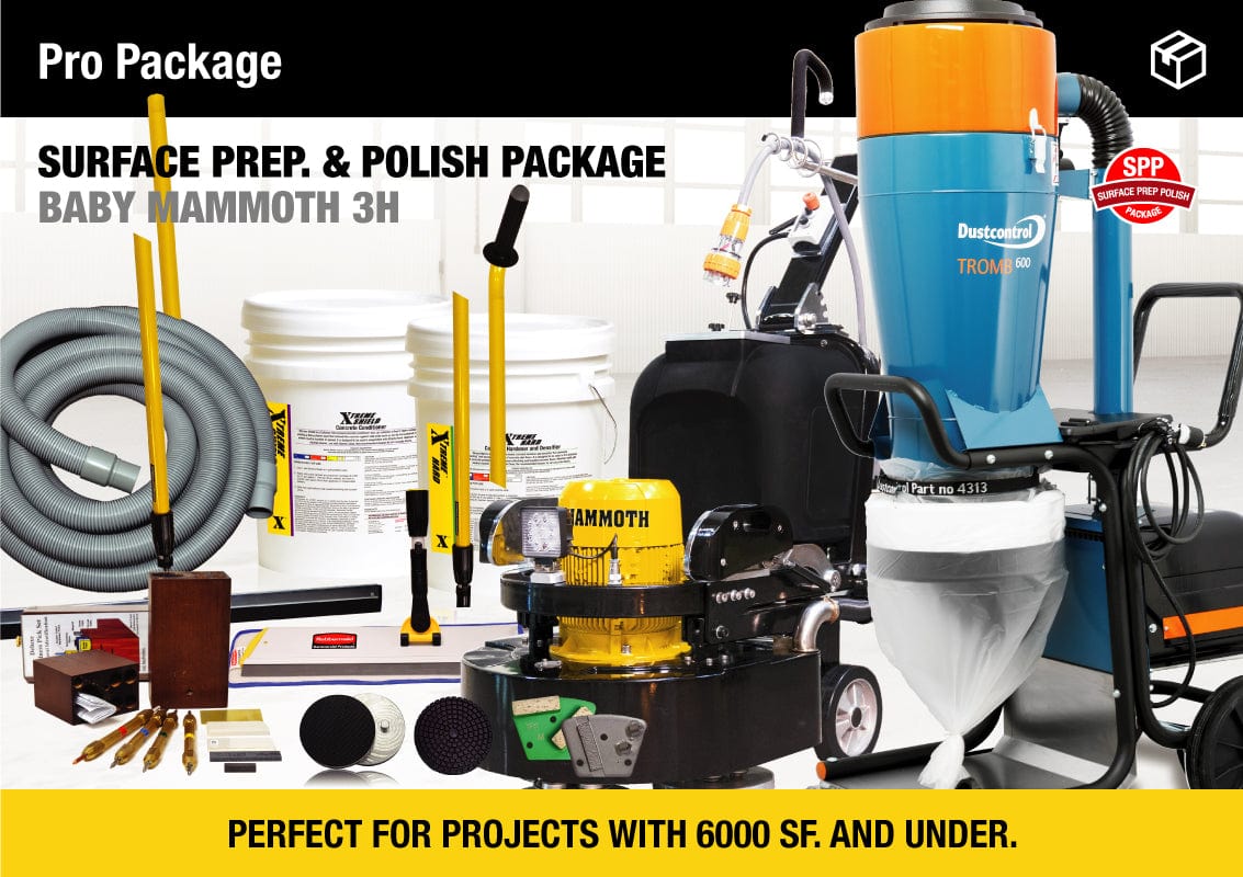Baby Mammoth (3H) Pro Grind & Polish Equipment Package  | Xtreme Polishing Systems